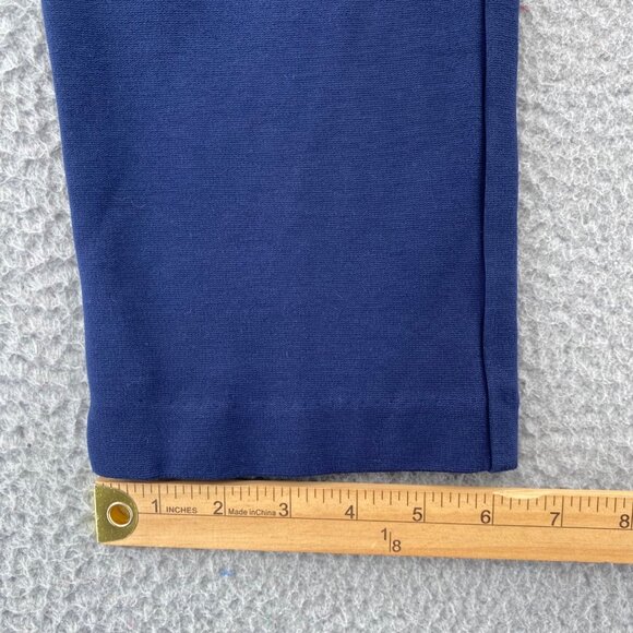 Chicos Pants Womens 0 US 4 Juliet Navy Ankle Ponte Stretch Pull On Everyday Work - Picture 11 of 12